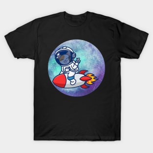 Cat and rocket T-Shirt